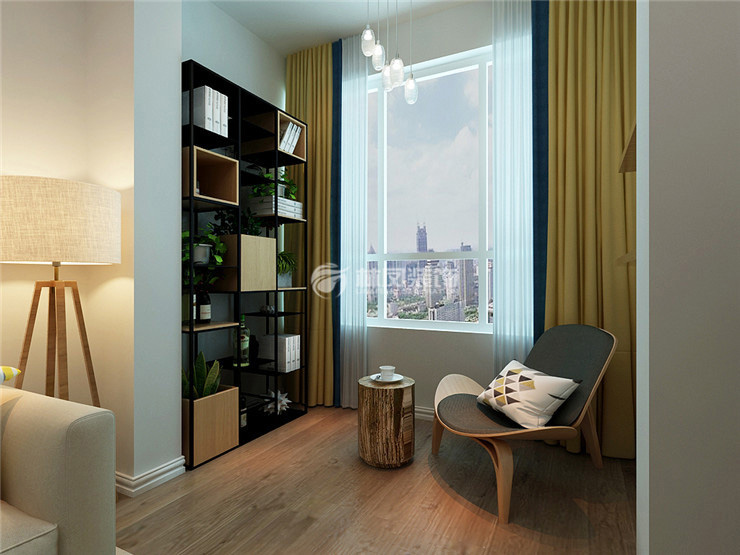 封閉式陽(yáng)臺(tái)休閑區(qū)裝修效果圖