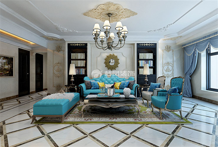 窗幔搭配窗簾設(shè)計裝修效果圖