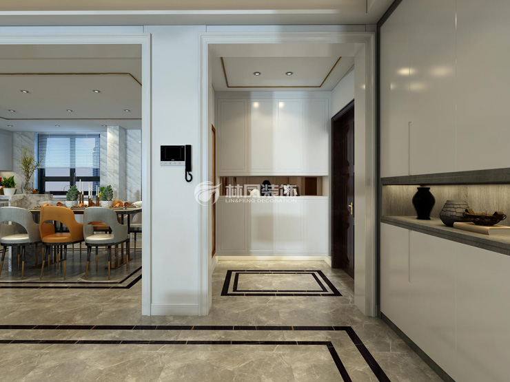 華潤(rùn)置地昆侖御150㎡玄關(guān)裝修效果圖