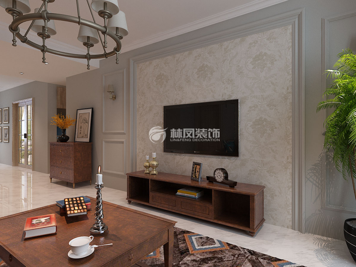 美式風(fēng)格護(hù)墻板設(shè)計(jì)裝修效果圖