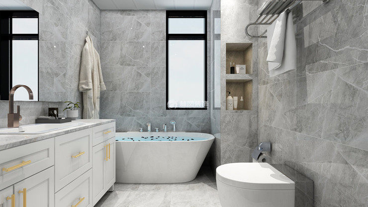 主臥衛(wèi)生間收納設(shè)計裝修效果圖