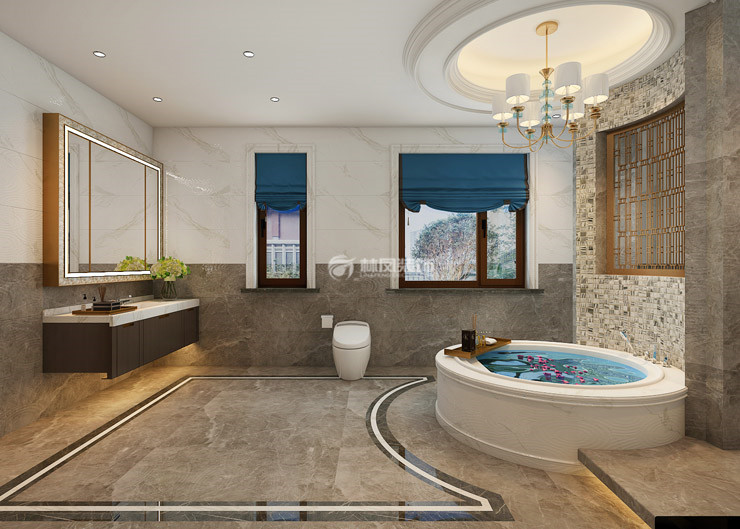 美式風格衛(wèi)生間裝修效果圖