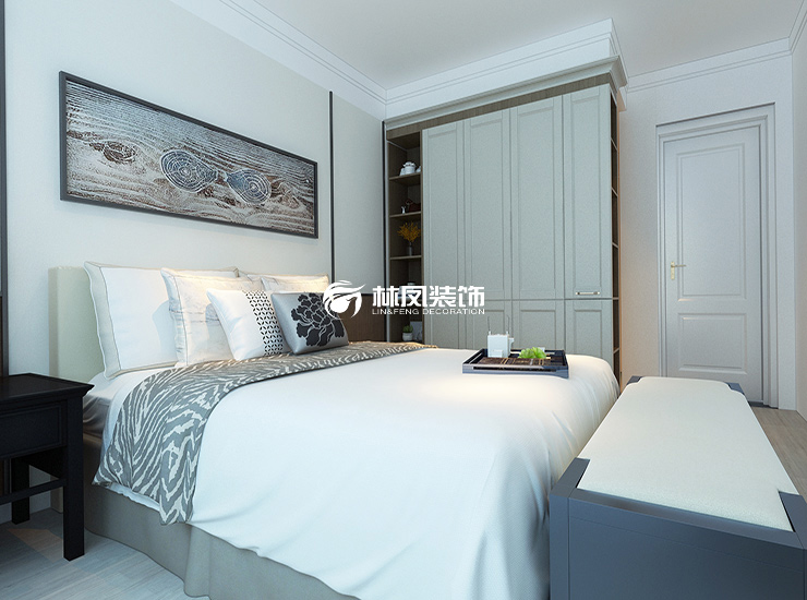 臥室嵌入式衣柜設(shè)計裝修效果圖