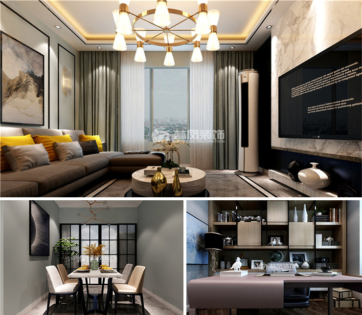 云尚天成158平現(xiàn)代風格裝修效果圖