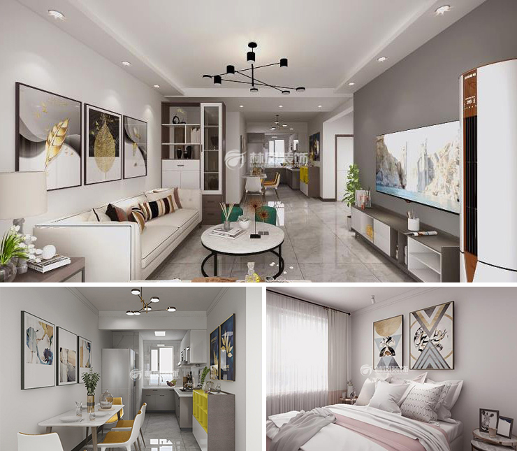 富景學(xué)府新城118平現(xiàn)代風(fēng)格裝修效果圖