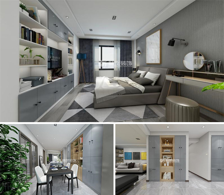 越秀星匯云錦157平現(xiàn)代風(fēng)格裝修效果圖