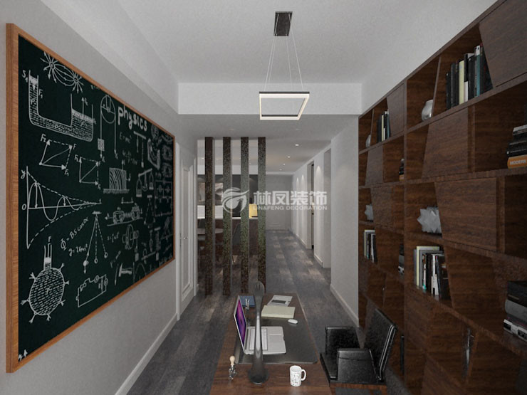 書房黑板墻設計裝修效果圖
