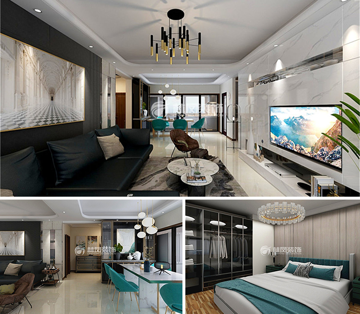 萬科千山府125平現(xiàn)代風格裝修效果圖