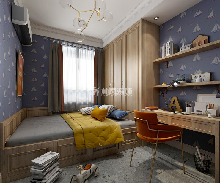 兒童房書柜設(shè)計(jì)裝修效果圖