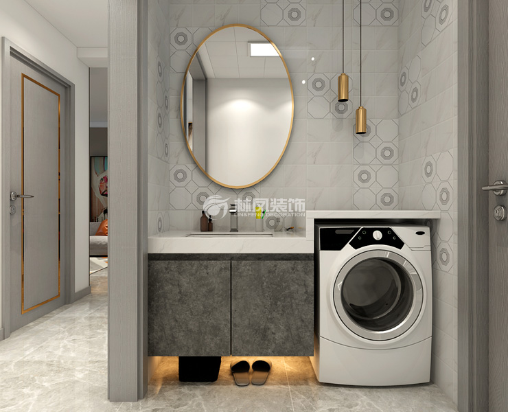 現(xiàn)代風格衛(wèi)生間二分離設計裝修效果圖