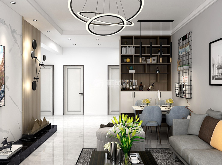 現(xiàn)代風格客廳地臺設(shè)計裝修效果圖