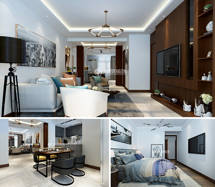 華發(fā)全運首府 143平 現(xiàn)代簡約風(fēng)格裝修效果圖