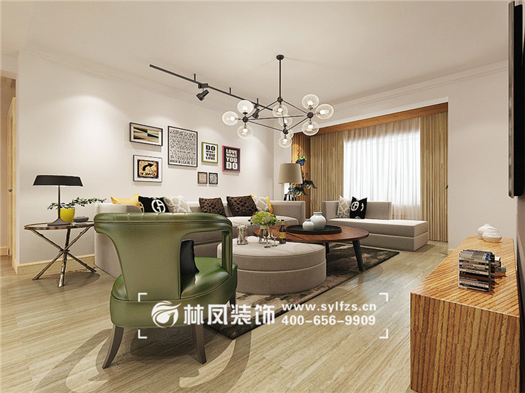 現(xiàn)代風格軌道燈裝修效果圖