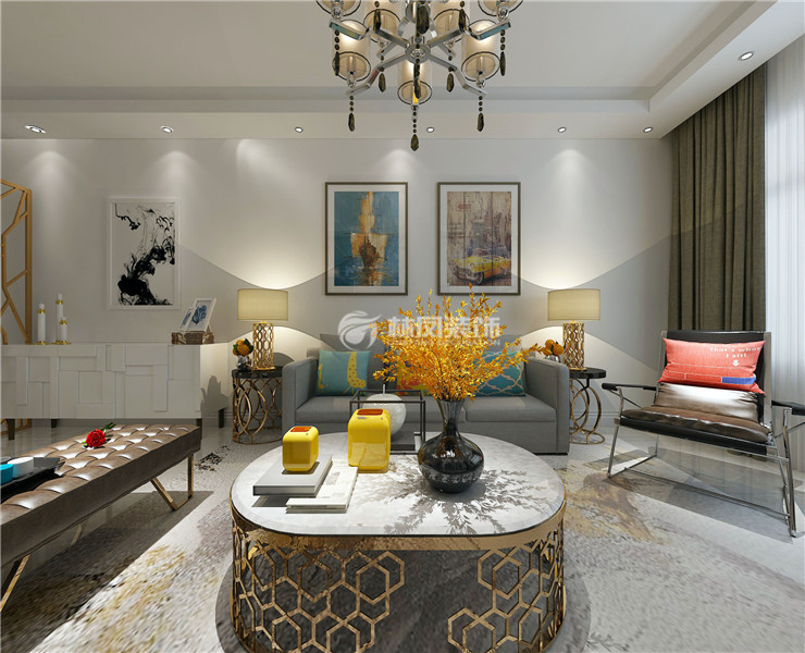 混搭風格客廳裝修效果圖