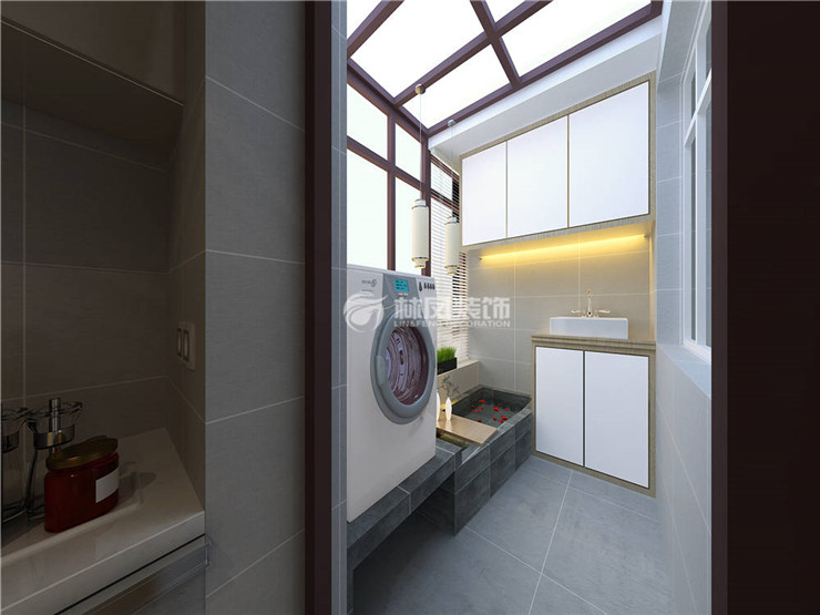 洗衣房擺放洗衣機裝修效果圖