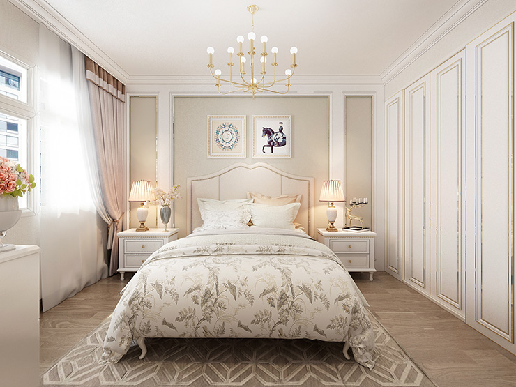 美式風(fēng)格臥室衣柜設(shè)計裝修效果圖