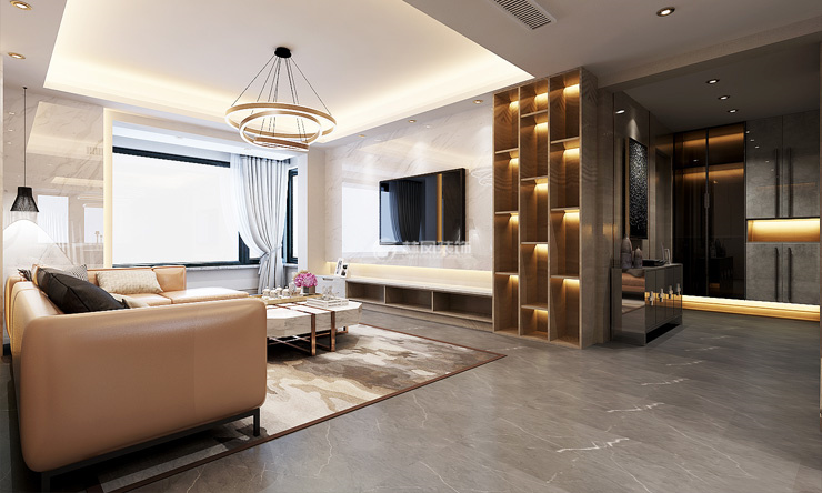 現代輕奢風格窗簾選擇裝修效果圖