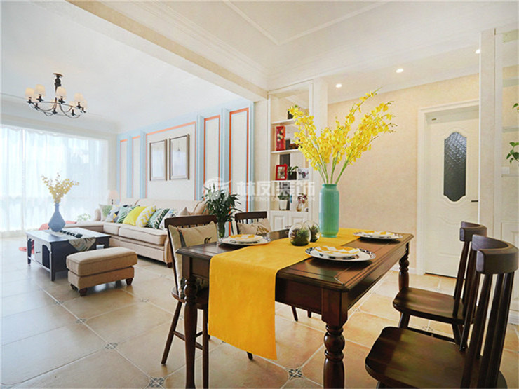 金地藝境-135平-美式風(fēng)格-餐廳（實景）.JPG