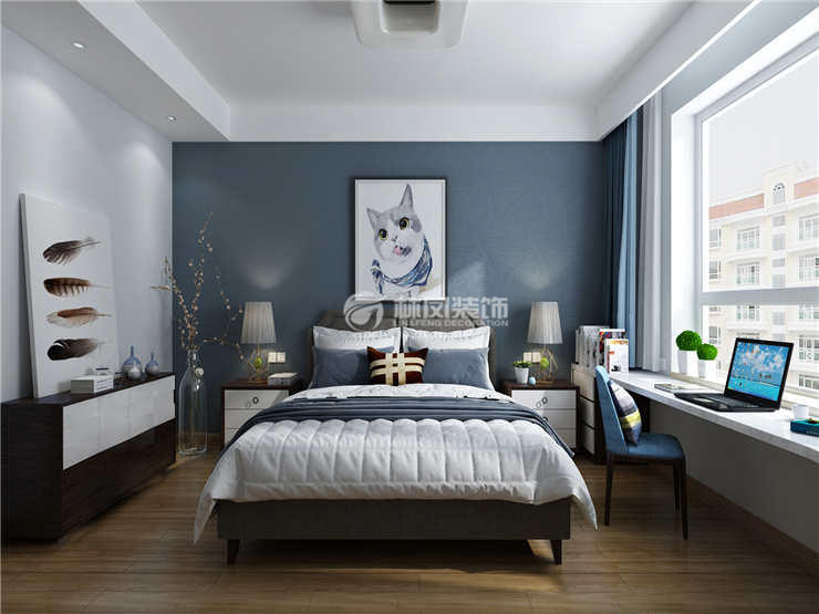 龍湖唐寧one-144㎡-現(xiàn)代風格-次臥室2.jpg