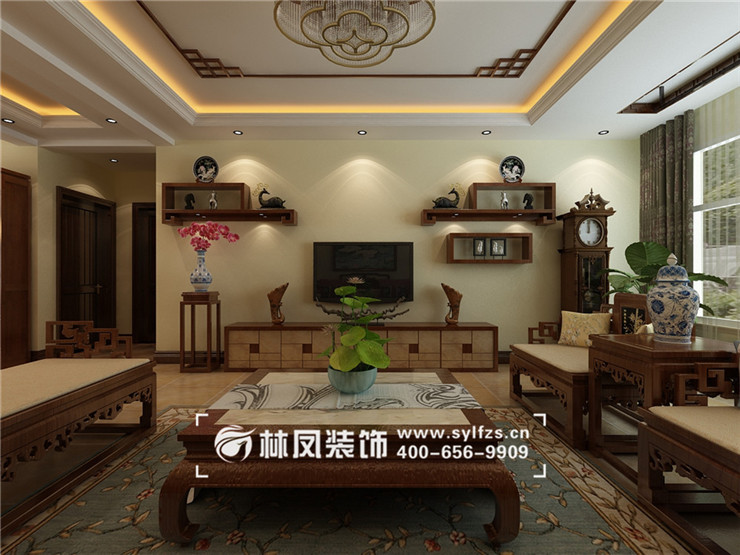 華發(fā)領南薈-158平-中式風格-客廳 04.jpg