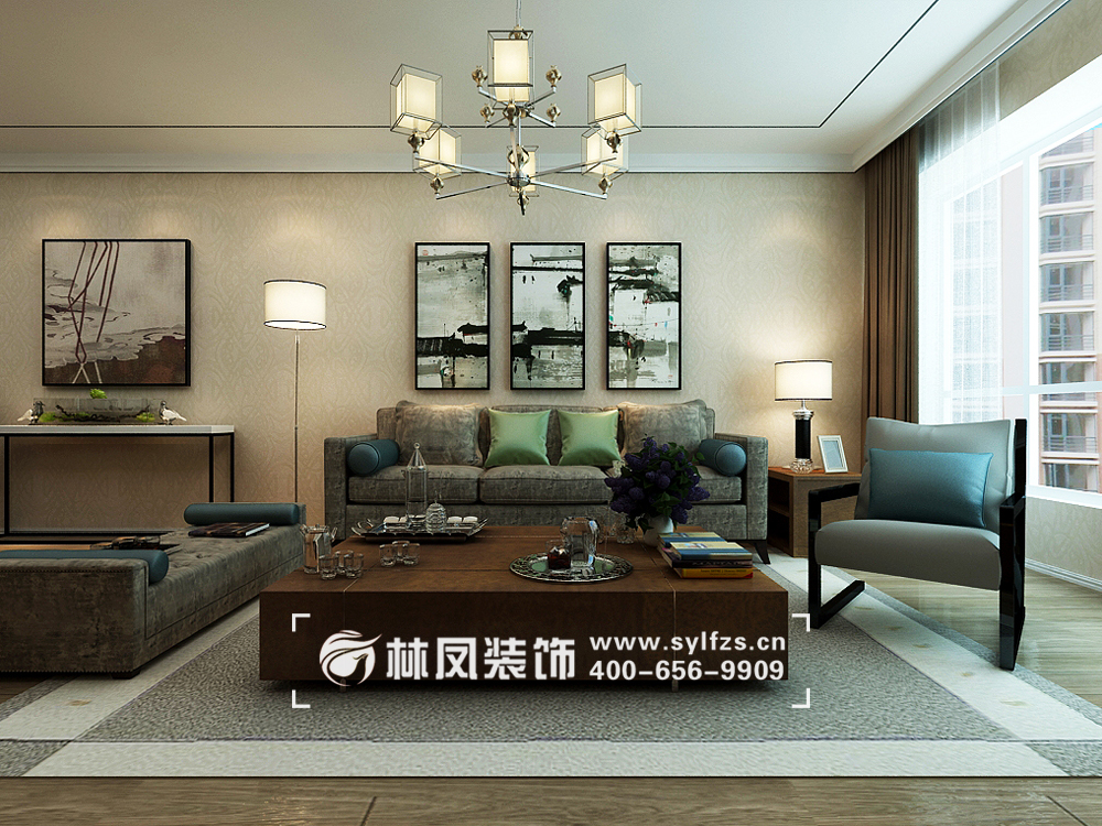 華潤(rùn)紫云府-125平-新中式風(fēng)格-客廳 (4).jpg