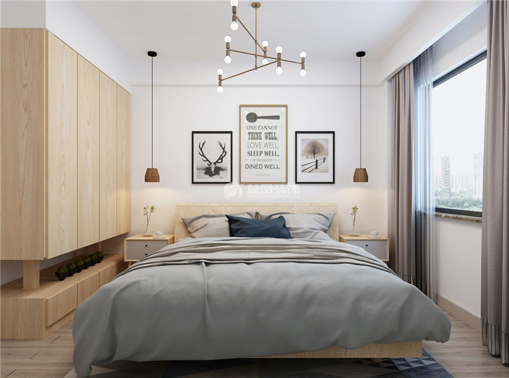 中?？党?113平-北歐風(fēng)格-臥室.jpg