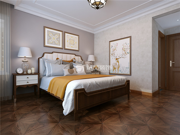 華潤·翡翠城-132平-簡美風(fēng)格- 主臥室1.jpg