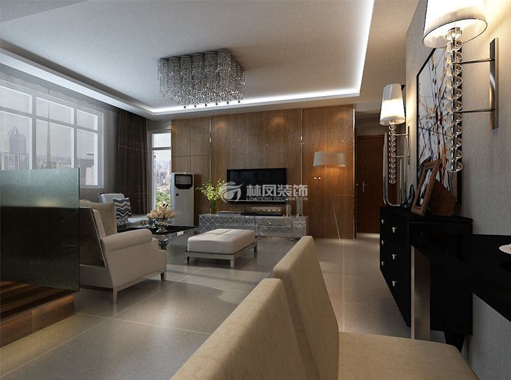 金地左岸-97平-現(xiàn)代風(fēng)格-客廳2.jpg