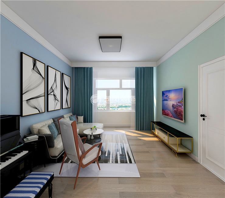陽(yáng)光100鳳凰灣-126平-現(xiàn)代風(fēng)格-客廳.jpg