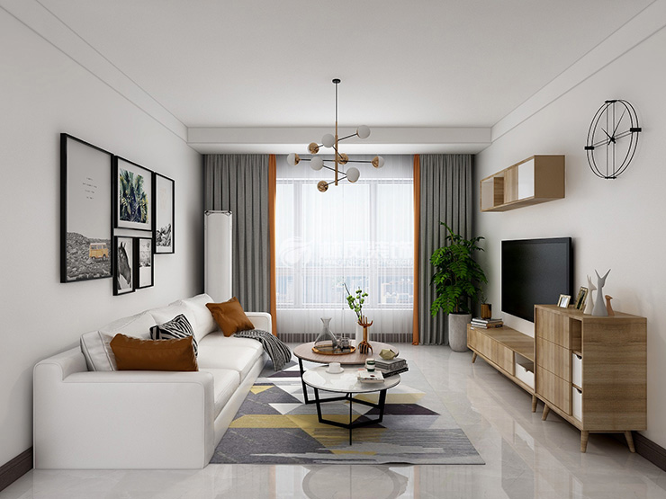 金輝優(yōu)步學府-110平-現(xiàn)代風格- 客廳1.jpg