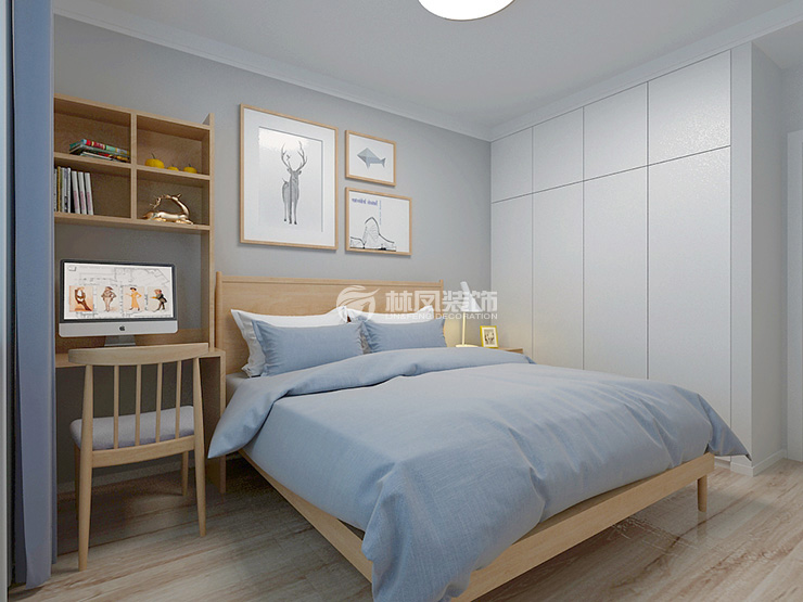 城建萬科翡翠書院-95平-北歐風(fēng)格-臥室1.jpg