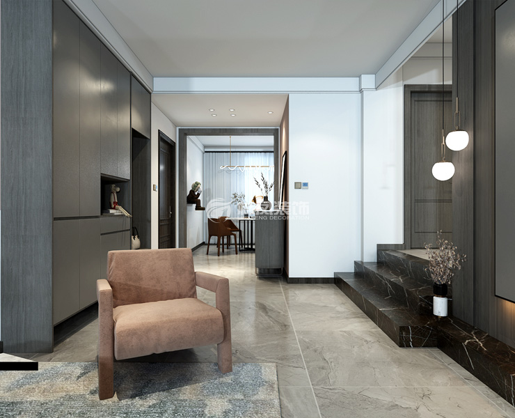 S1-鄂偉哲-詩波特-150平-現(xiàn)代風格-過廳.jpg
