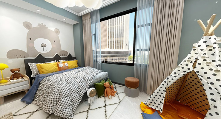 積水裕沁聽(tīng)月軒 200平 現(xiàn)代輕奢 兒童房.jpg