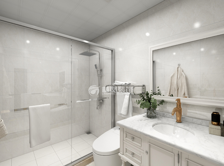 萬科城市陽光 新中式風格200平-衛(wèi)生間.jpg