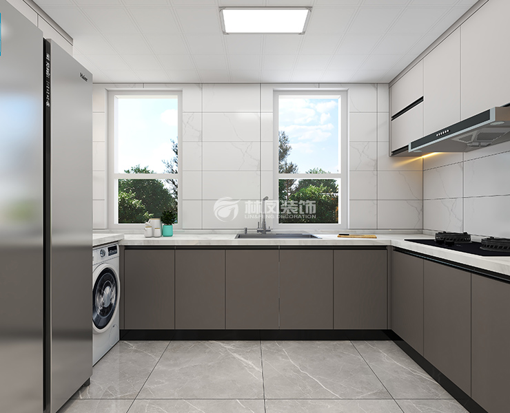 萬(wàn)錦紅樹(shù)灣-140平-現(xiàn)代輕奢- 廚房.jpg