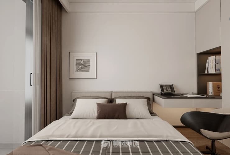 保利公園壹號 124平 現(xiàn)代風(fēng)格 臥室3.jpg